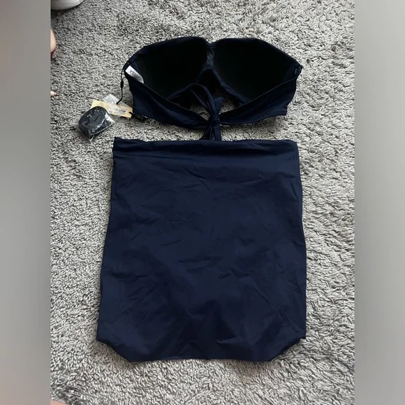 NWT Cosabella Matching Swim Bikini Set in Navy Blue
